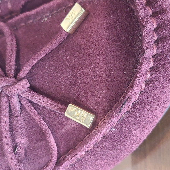 Michael Kors Burgundy suede boat shoes loafers 6 - Picture 3 of 9